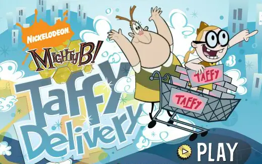 The Mighty B! Taffy Delivery logo