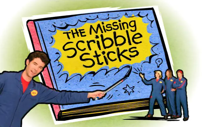 The Missing Scribble Sticks logo