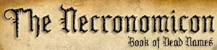 The Necronomicon - Book of Dead Names logo