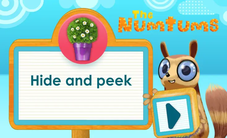 The Numtums: Hide and Peek logo