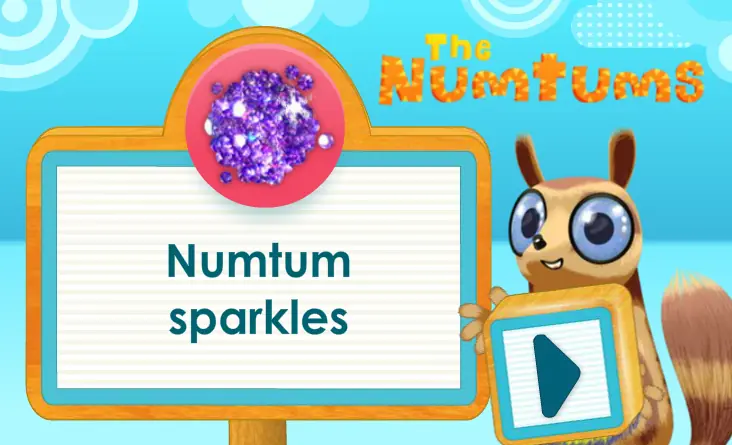The Numtums: Numtum Sparkles logo