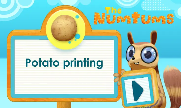 The Numtums: Potato Printing logo