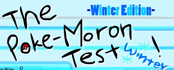 The Poke-Moron Test Winter Edition logo