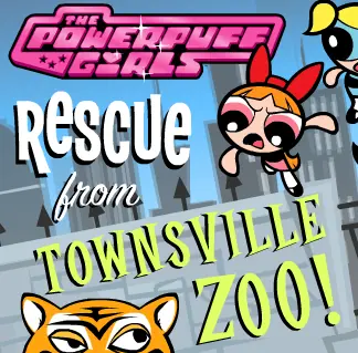 The Powerpuff Girls - Rescue from Townsville Zoo! logo