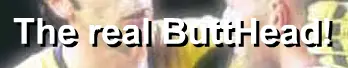 The real Butthead! logo