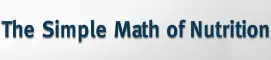 The Simple Math of Nutrition logo