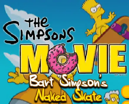 The Simpsons Movie: Bart Simpson's Naked Skate logo