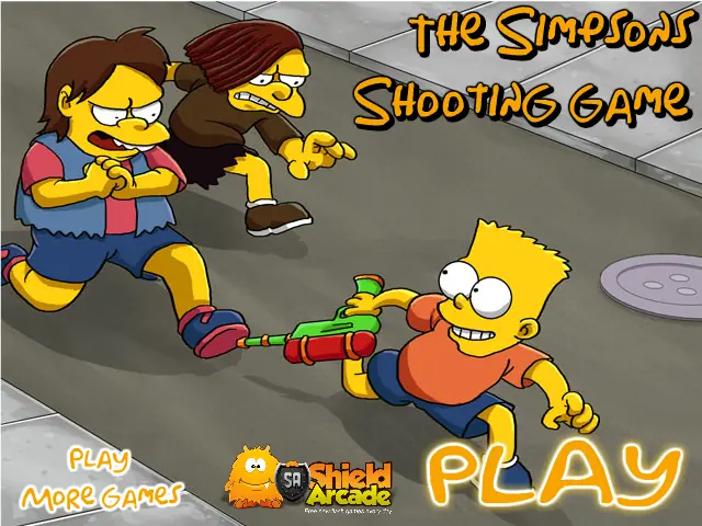 The Simpsons Shooting Game logo