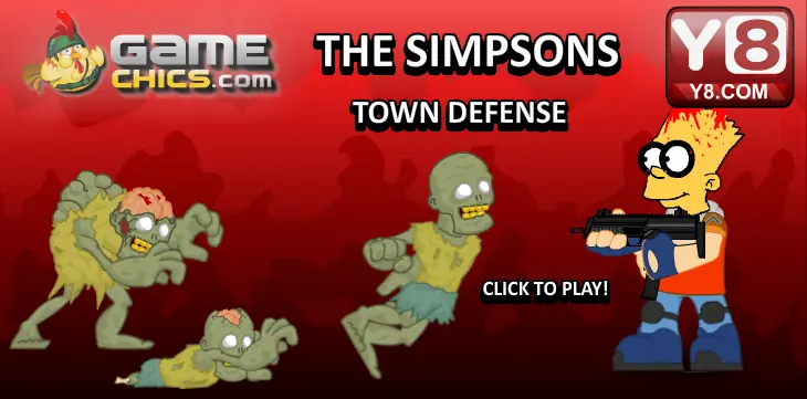 The Simpsons Town Defense logo