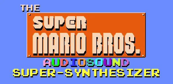 The Super Mario Bros. Audiosound Super-Synthesizer logo