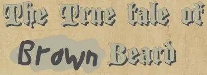 The True Tale of Brown Beard logo