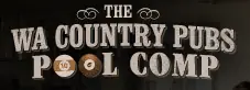 The WA Country Pubs Pool Comp logo