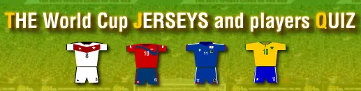 THE World Cup JERSEYS and Players QUIZ logo