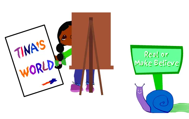 Tina's World - Real or Make Believe logo