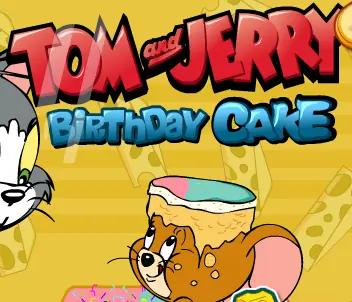 Tom and Jerry Birthday Cake logo