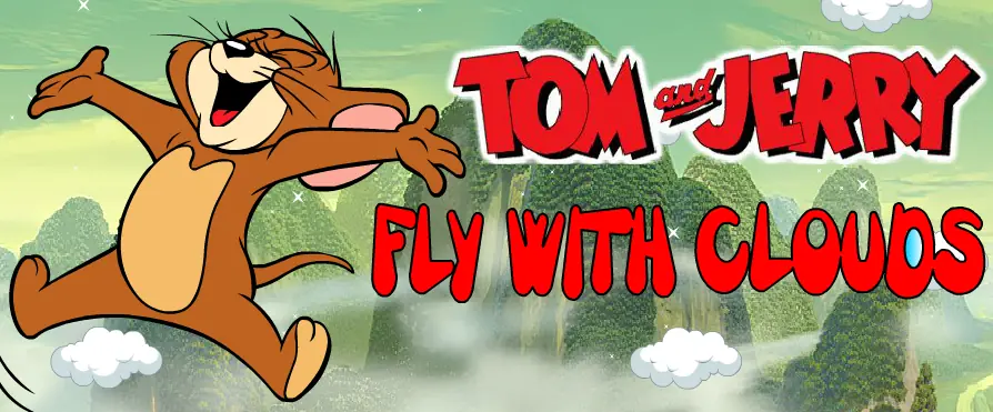 Tom and Jerry Fly With Clouds logo