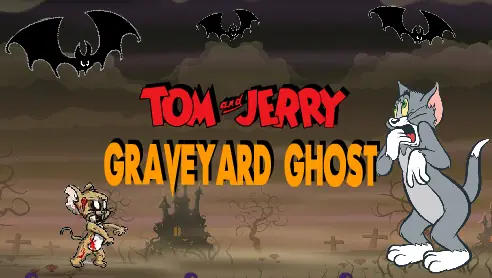 Tom and Jerry Graveyard Ghost logo