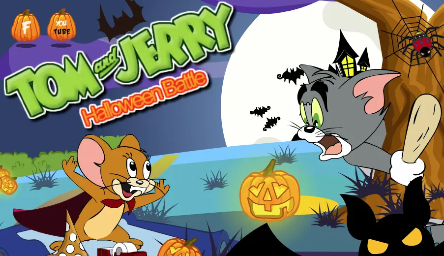 Tom and Jerry Halloween Battle logo