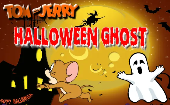 Tom and Jerry Halloween Ghost logo