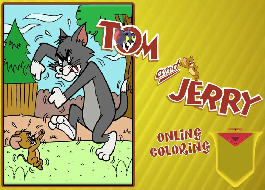 Tom and Jerry Online Coloring logo
