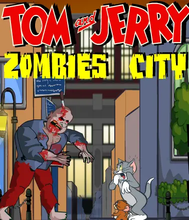 Tom and Jerry Zombies City logo