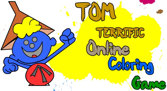 Tom Terrific Online Coloring Game logo