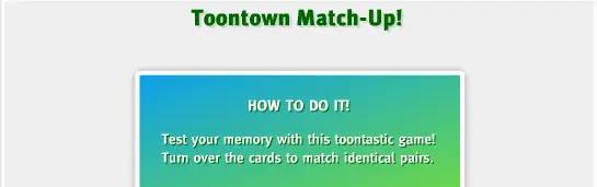 ToonTown Match-Up logo