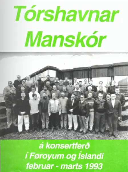 Tórshavnar Manskór á konsertferð í Føroyum og Íslandi februar - marts 1993 logo