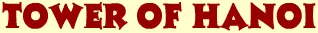 Tower of Hanoi logo