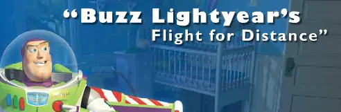 Toy Story - "Buzz Lightyear's Flight for Distance" logo