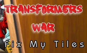 Transformers War Fix My Tiles logo