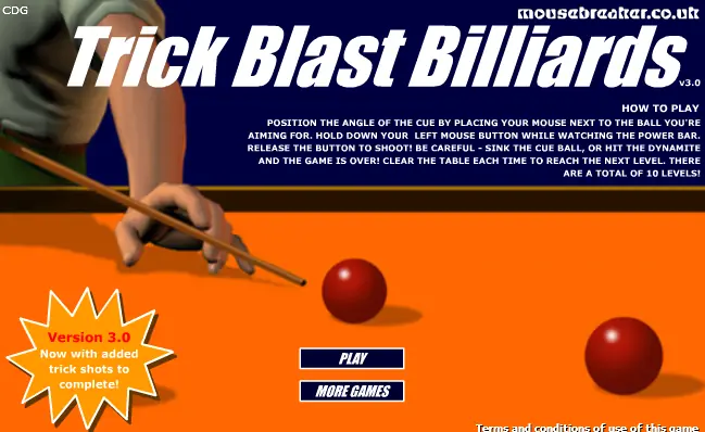 Trick Blast Billiards logo