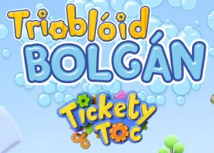 Trioblóid Bolgán Tickety Toc logo
