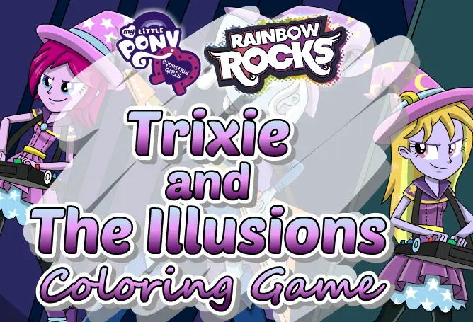 Trixie And The Illusions Coloring Game logo