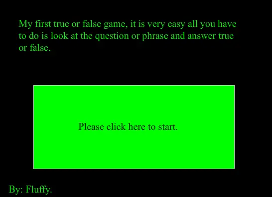 True or false game. logo