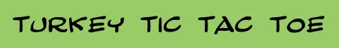 Turkey Tic Tac Toe logo
