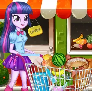 Twilight Sparkle Christmas Shopping logo
