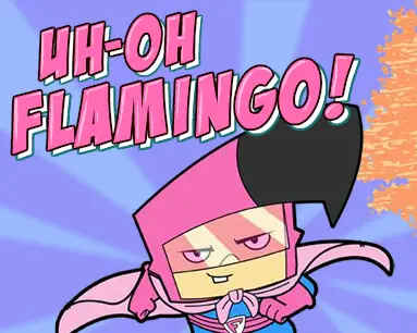 Uh-Oh Flamingo! logo