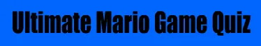 Ultimate Mario Game Quiz logo