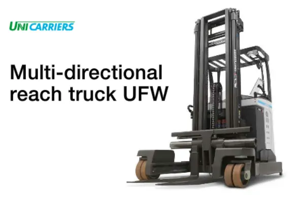 UniCarriers - Multi-directional reach truck UFW logo