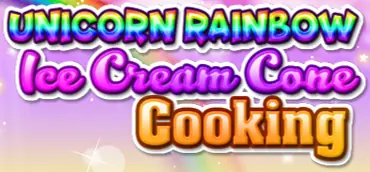Unicorn Rainbow Ice Cream Cone Cooking logo