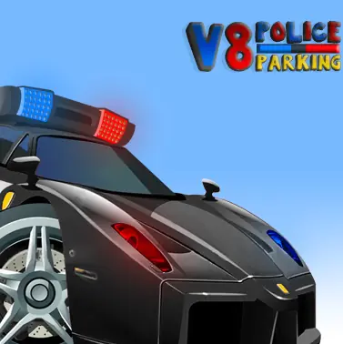 V8 Police Parking logo