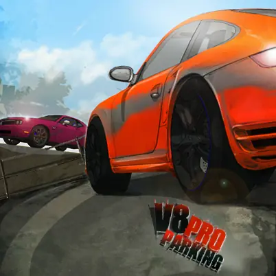 V8 Pro Parking logo