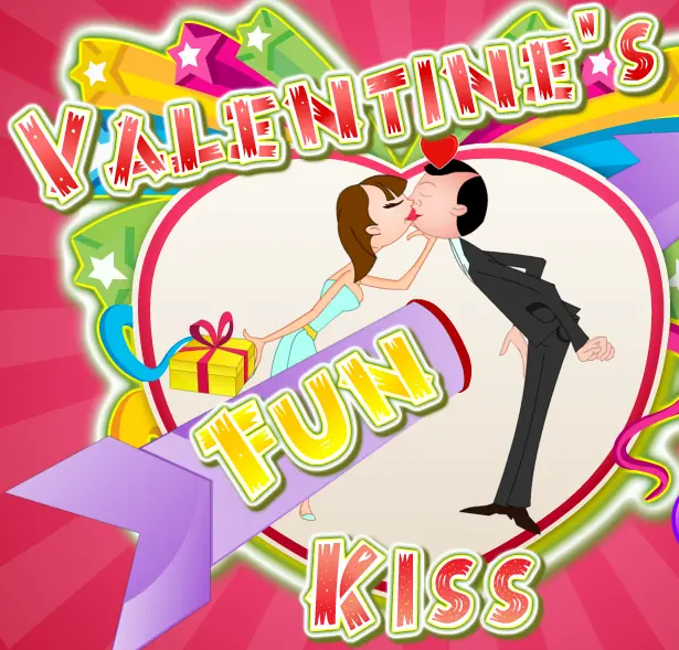 Valentine's Fun Kiss logo