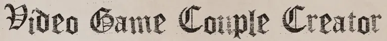 Video Game Couple Creator logo
