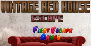 Vintage Red House Escape logo