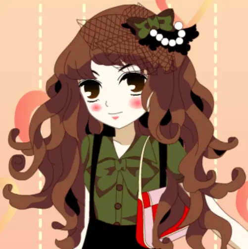 Vintage School Girl Dress Up Game logo