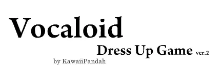Vocaloid Dress Up Game Vers. 2 logo