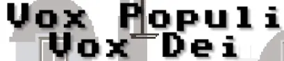 Vox Populi Vox Dei logo