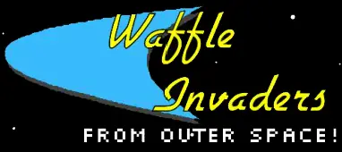 Waffle Invaders From Outer Space! logo